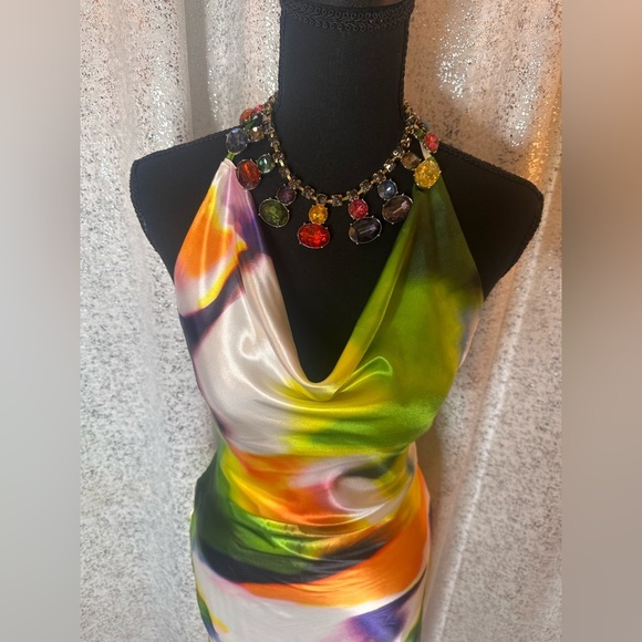 NWT Satin halter dress - Picture 3 of 3